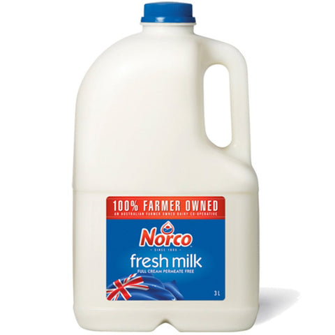 Norco Full Cream Milk - 3L